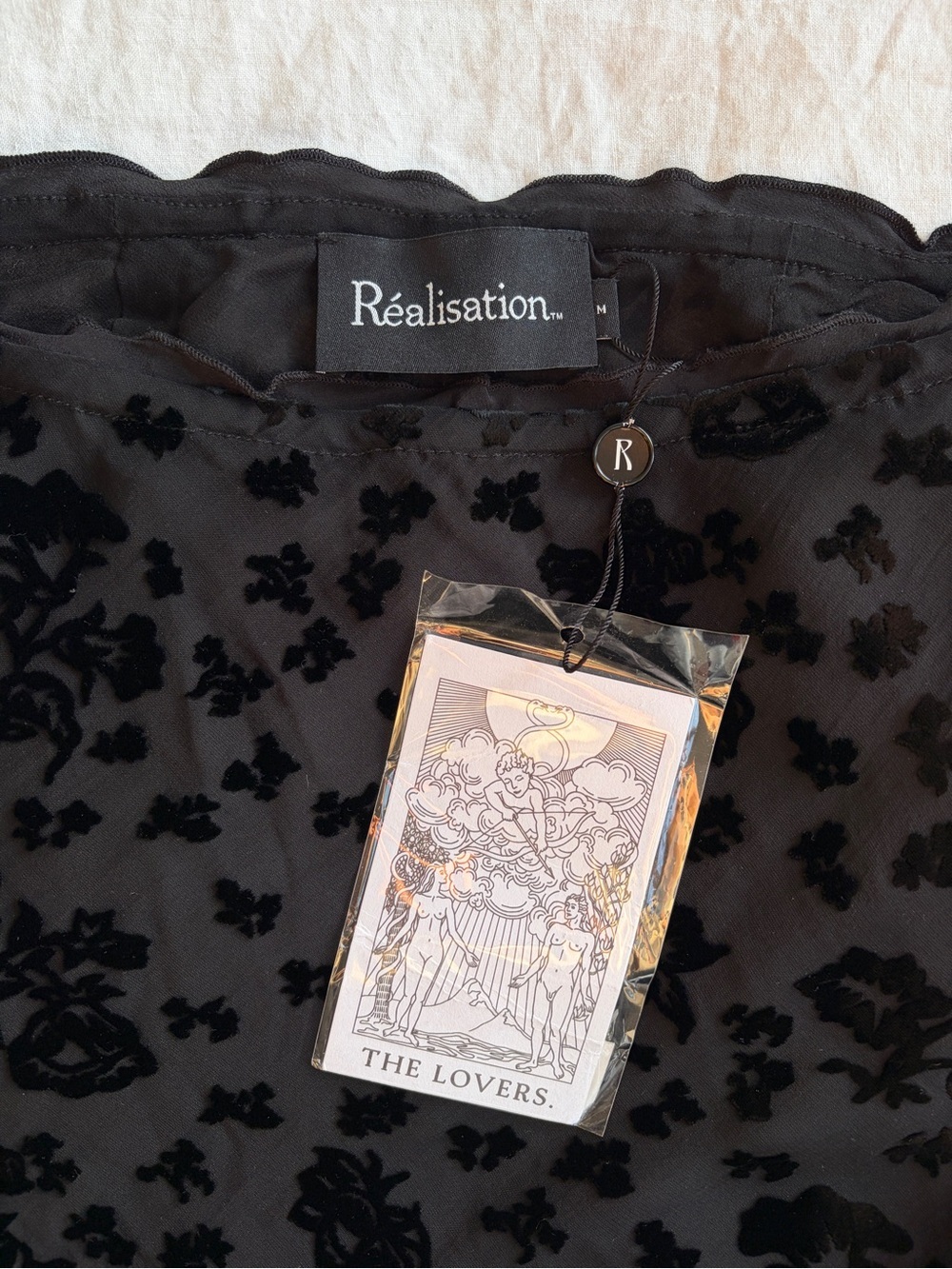 NWT Realisation Par Bea Silk Velvet Bias Midi Skirt Black - Picture 9 of 13